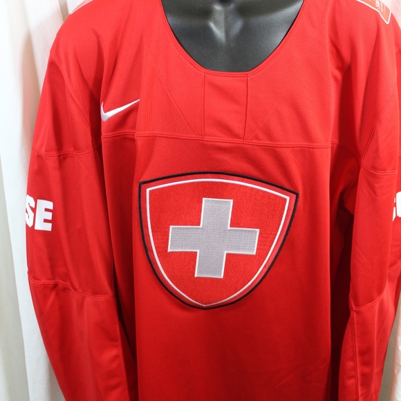 Nike Other - Nike Team Switzerland hockey jersey 2XL red NWT
